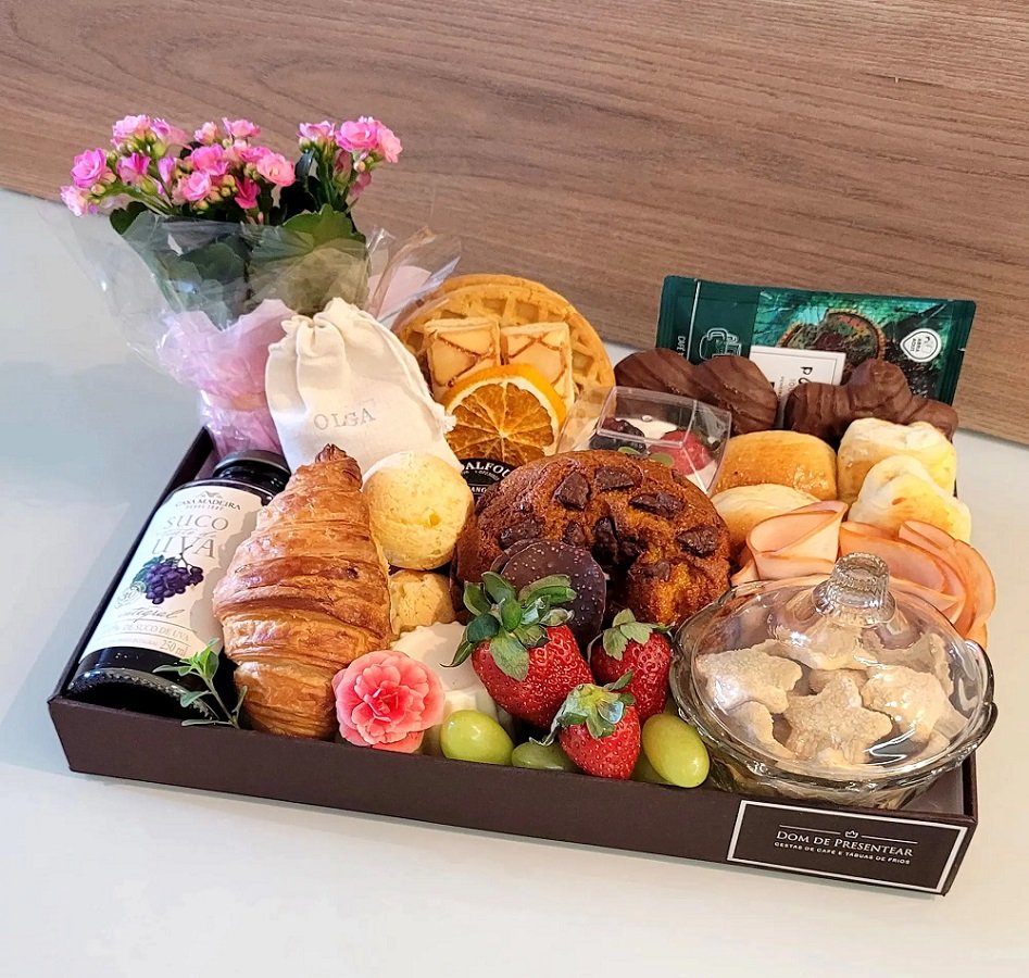 cesta cafe da manha como fazer