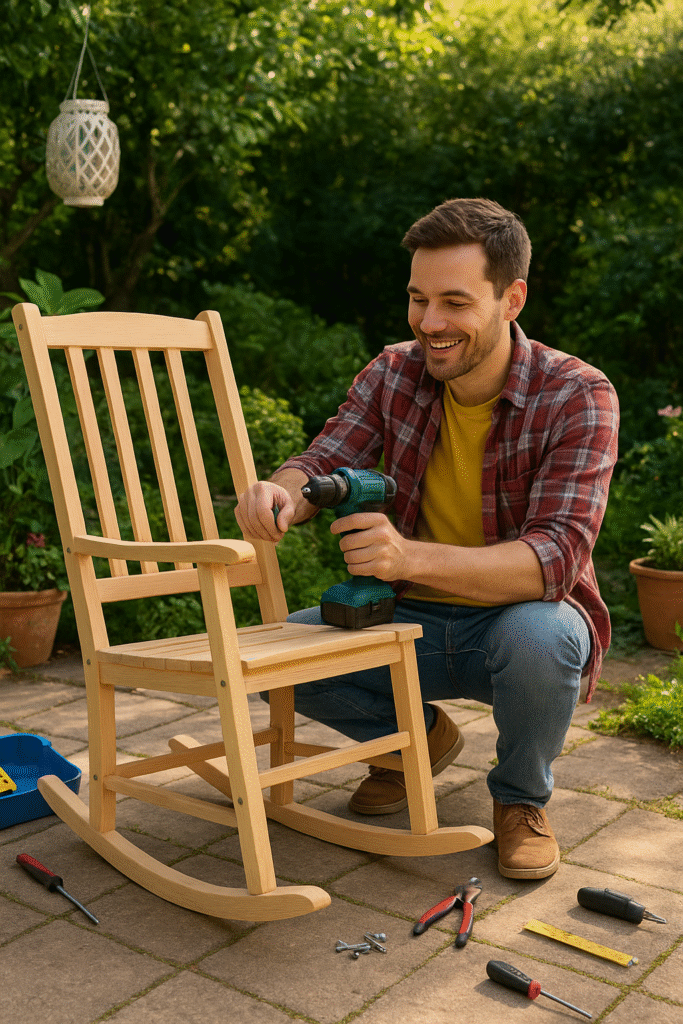 cadeira de balanço faça você mesmo