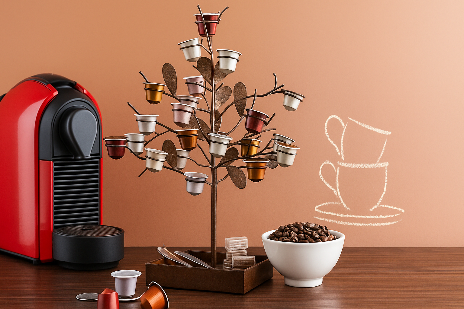 5 dicas para organizar capsulas de cafe